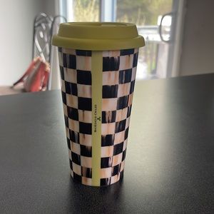 I am selling my brand new courtly check travel cup by Mackenzie Childs.